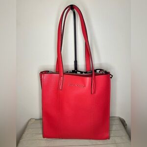 Marc Jacobs Red Leather Tote Bag
